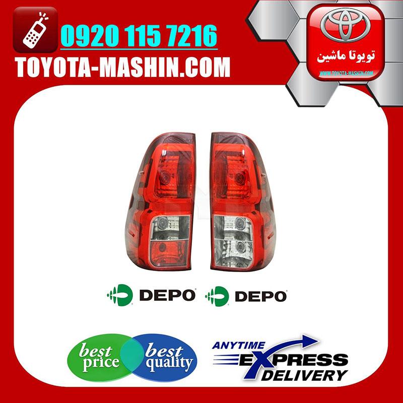TOYOTA HILUX DEPO=212-19AMR & DEPO=212-19AML-2 چراغ خطر تویوتا هایلوکس 2016-2019 برند دپو DEPO تایوان در فروشگاه تویوتا ماشین مرکز فروش قطعات یدکی تویوتا و لکسوس با تضمین اصالت کالا و بهترین قیمت و ارسال سریع